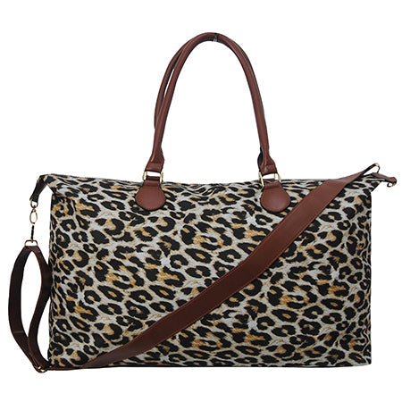 HOT ! DEAL ! DEAL !  Wild Leopard Faux Fur Weekender Bag