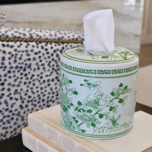 House of Happy Jade Tissue Vessel