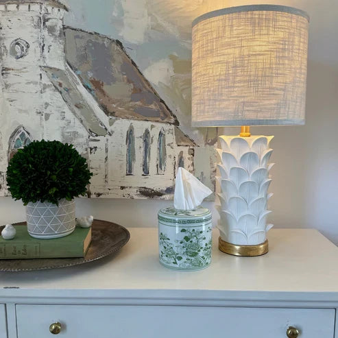 House of Happy Jade Tissue Vessel