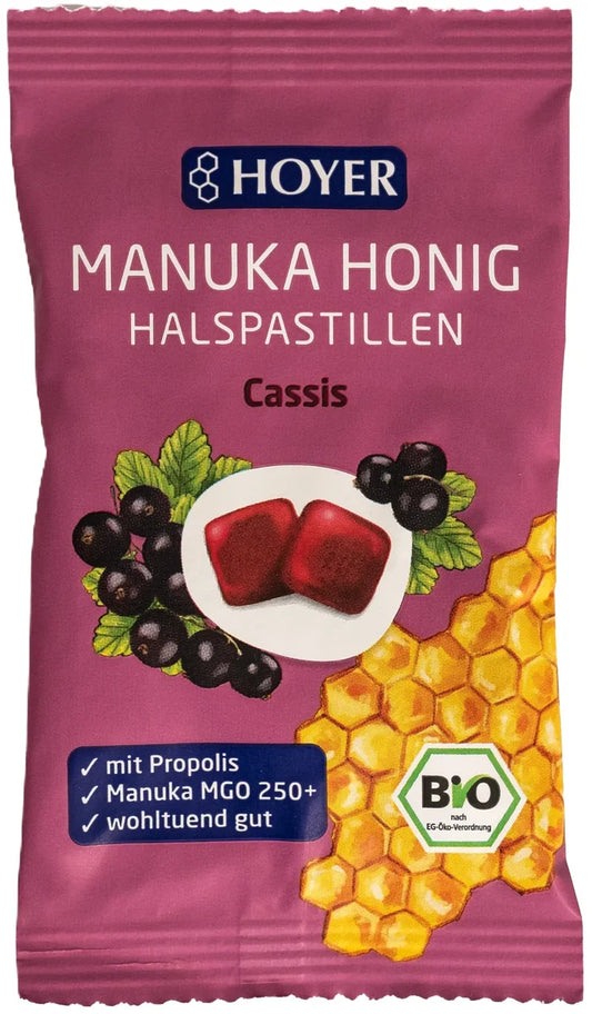 HOYER - Manukahonig Halspastillen Cassis - 30g_14319.jpg