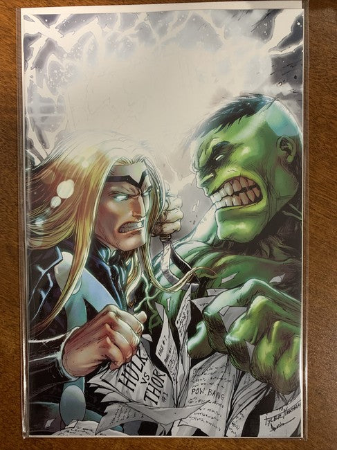 HULK VS THOR BANNER OF WAR ALPHA #1 - KIRKHAM 616 MEGACON Virgin Variant