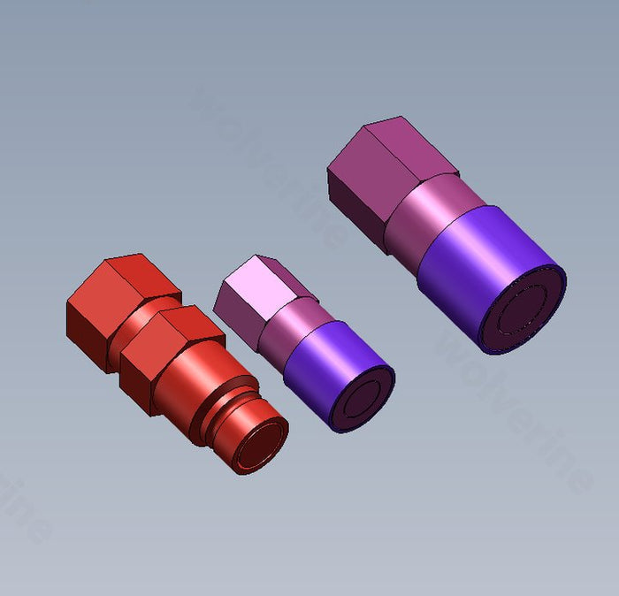 Hydraulic Oil Inlet*1 & Return Joints*2