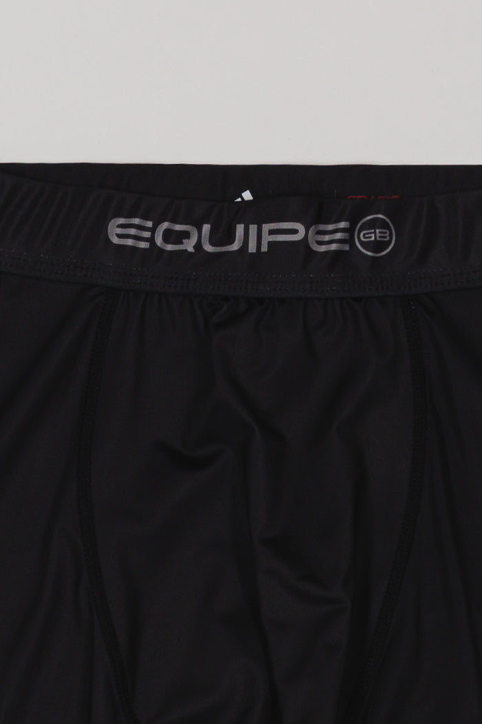 III Stripes Compression Pants by adidas - Black
