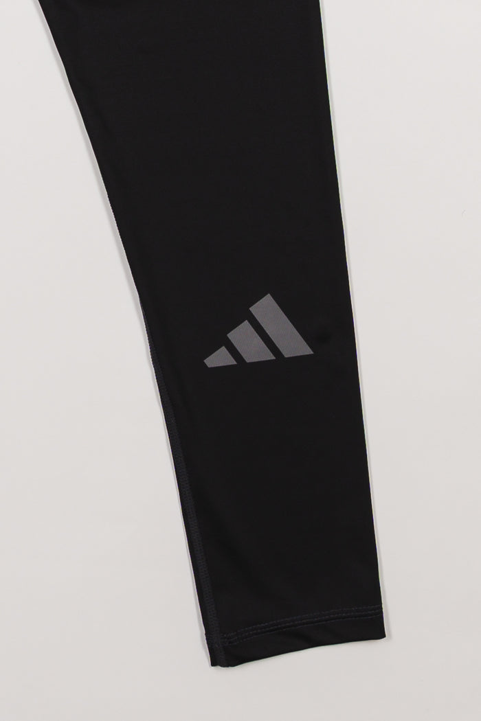 III Stripes Womens Compression Tights by adidas - Black