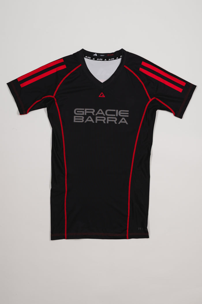 III Stripes Womens Ranked Rashguard by adidas - Black