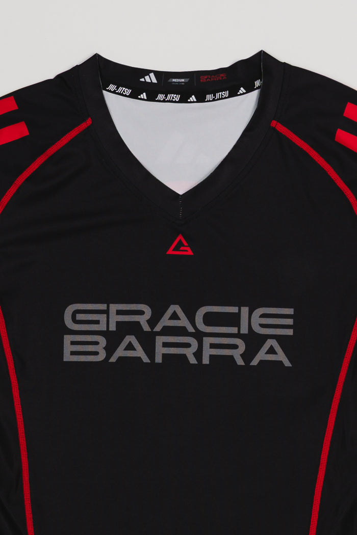 III Stripes Womens Ranked Rashguard by adidas - Black