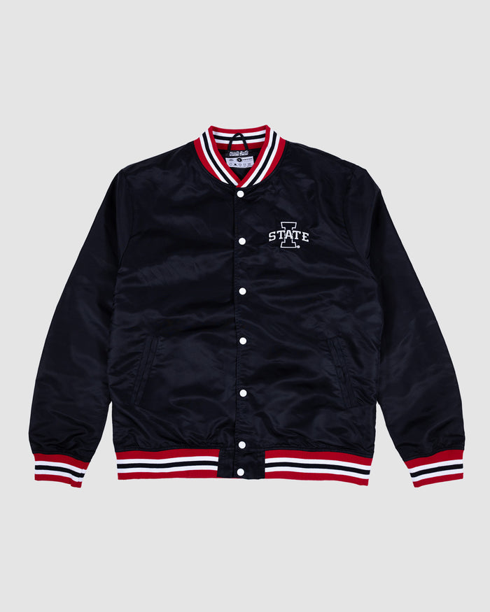 Iowa State Cyclones Script Black Letterman Jacket