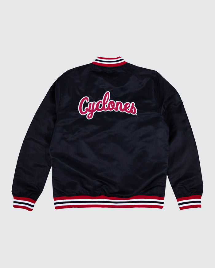 Iowa State Cyclones Script Black Letterman Jacket