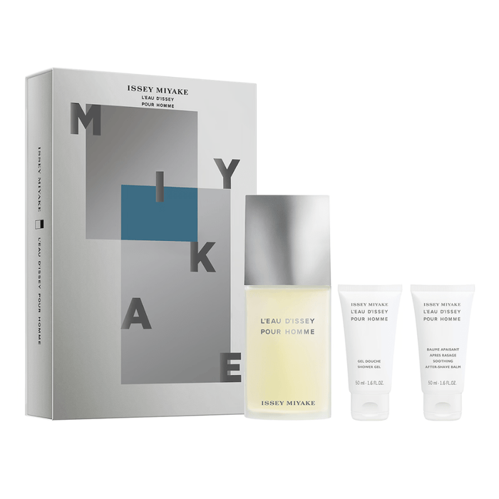Issey Miyake Men's Aftershave Issey Miyake L'Eau d'Issey Pour Homme Eau de Toilette Gift Set (125ml) with Shower Gel and After Shave Balm