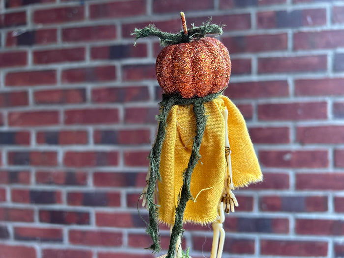 Jack-o-Lantern Pumpkin Skeleton for Halloween Autumn