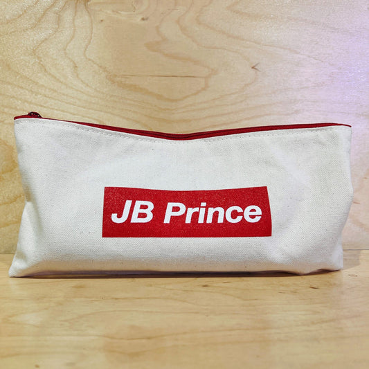JB Prince Logo Zip Pouch 10.5 x 5.5 inches