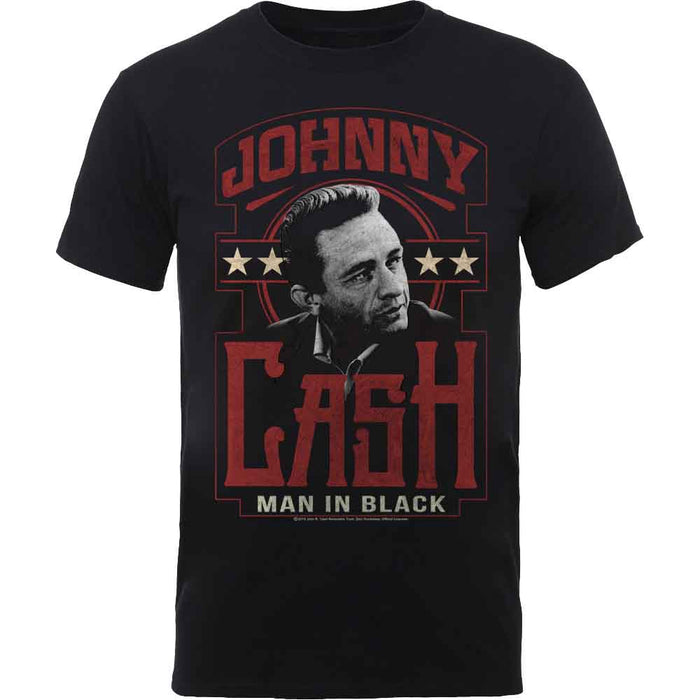 JOHNNY CASH - MAN IN BLACK - T-Shirt Black