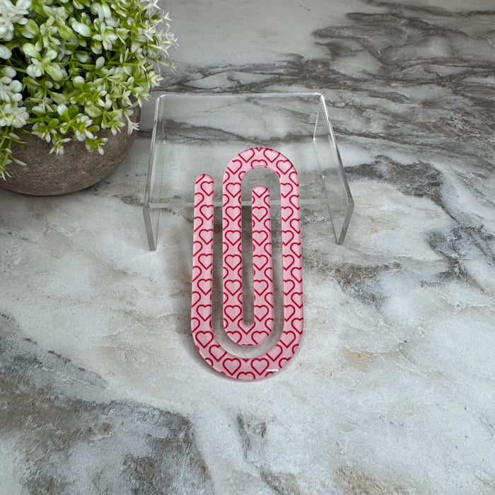Jumbo Paperclip - Open Hearts