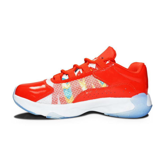 Juniors Nike Air Jordan 11 Comfort Low (GS) - DQ0928 600 - Chile Red White-Juniors-Nike-Nike Air Jordan 11 Comfort Low (GS)-sneakers Foot World