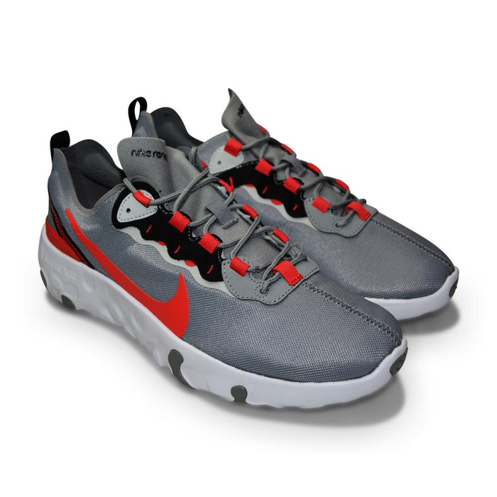 Juniors Nike Renew Element 55 GS - CK4081 002 - Particle Grey Track Red-Junior Footwear, Juniors (3-6), Nike Brands, Nike Junior Footwear-Foot World UK