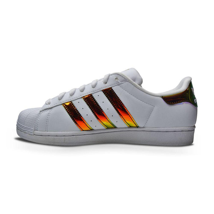Juniors Adidas Superstar J - CP9837 - White Gold-Adidas, Junior Footwear, Juniors (3-6), Nike Junior Footwear, Super Star-Foot World UK