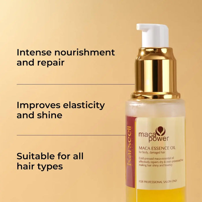KARSEELL Maca Essence Power Collagen Hair Mask 500 ML & Argan Oil 50 ML Repair Set - DOKAN