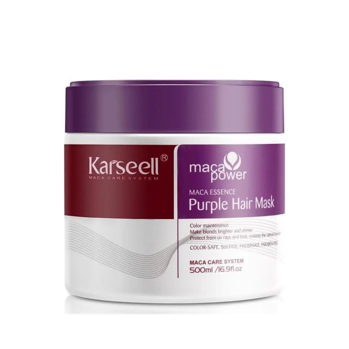KARSEELL Maca Essence Purple Hair Mask for Blonde Hair 500 ML - DOKAN