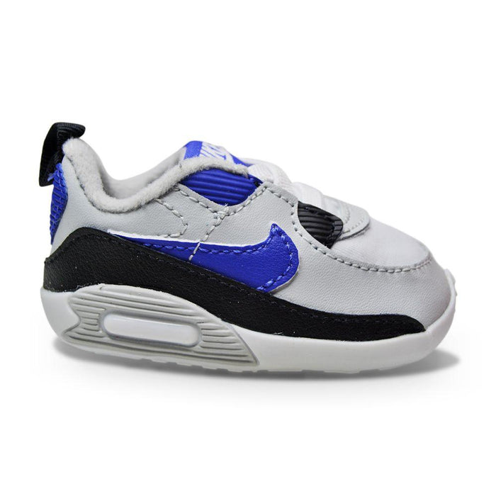 Kids babies Nike Air Max 90 Crib CB - CI0424 003 - Grey Fog Lapis Black White-Baby Cribs (0-3.5), Brands Kids, Footwear Kids, Kids, Kids *Rare*, Nike Brands-Foot World UK