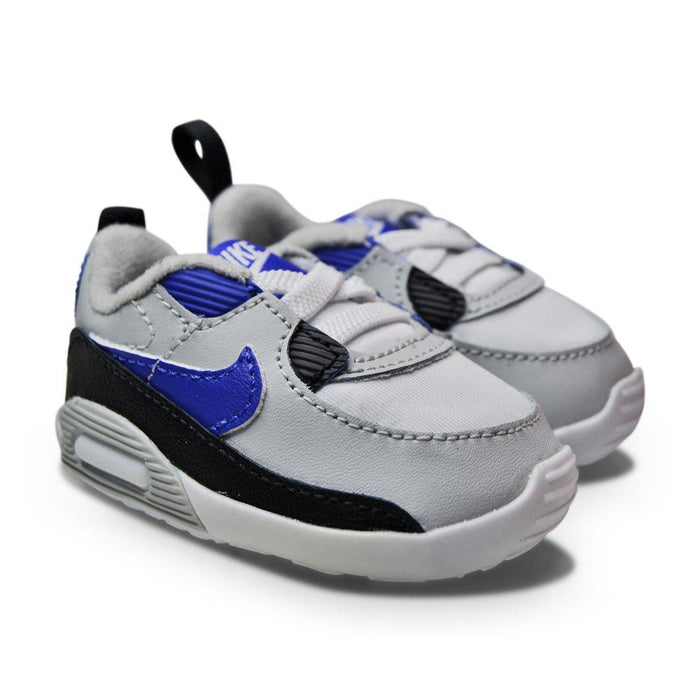 Kids babies Nike Air Max 90 Crib CB - CI0424 003 - Grey Fog Lapis Black White-Baby Cribs (0-3.5), Brands Kids, Footwear Kids, Kids, Kids *Rare*, Nike Brands-Foot World UK
