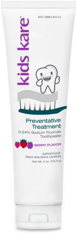 Kids Kare™ 0.24% Neutral Sodium Fluoride Toothpaste; Berry Flavor