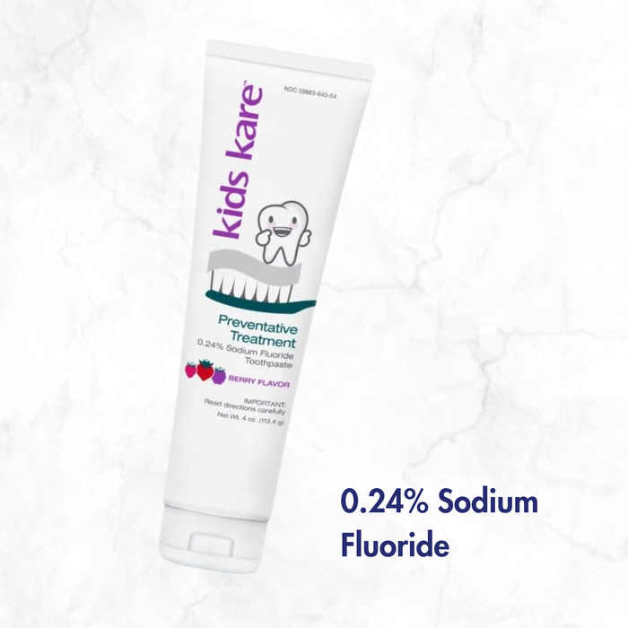 Kids Kare™ 0.24% Neutral Sodium Fluoride Toothpaste; Berry Flavor