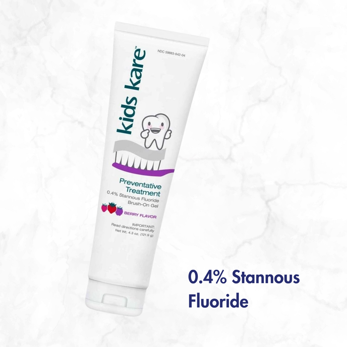 Kids Kare™ 0.4% Stannous Fluoride Brush-On Gel; Berry Flavor; 4.3 oz.