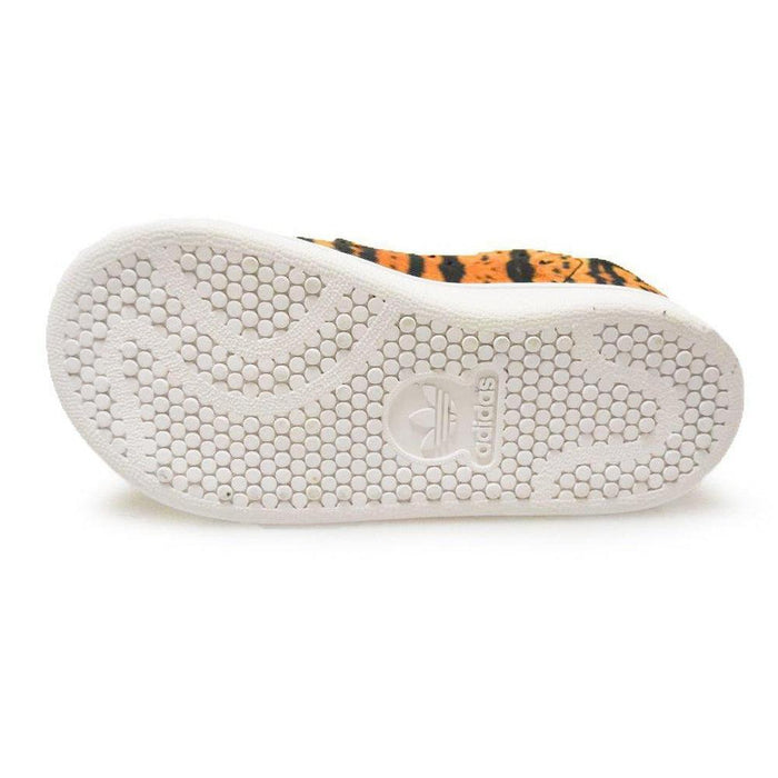 Kids Adidas Stan Smith CF C - AQ2971 - Orange Black Tiger Print Trainers-Adidas Brands, Kids (10-12.5), Stan Smith-Foot World UK