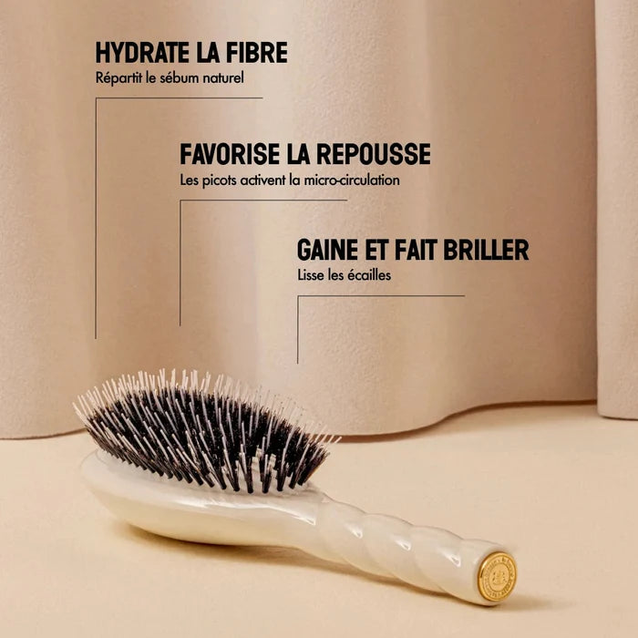 La Bonne Brosse - N.02 Small Care & Detangling Hair Brush - Creamy White