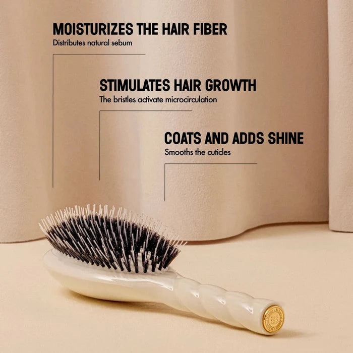 La Bonne Brosse - N.02 Small Care & Detangling Hair Brush - Creamy White