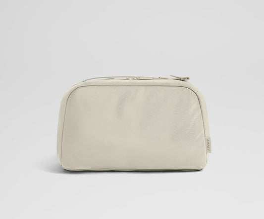 Large Toiletry Bag in Salt White
