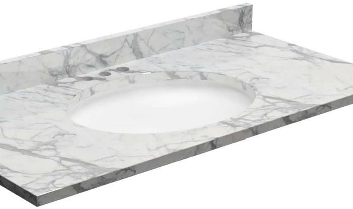 Lily 18" x 15" Oval White Finish Ceramic Undermount Sink - Altair Design