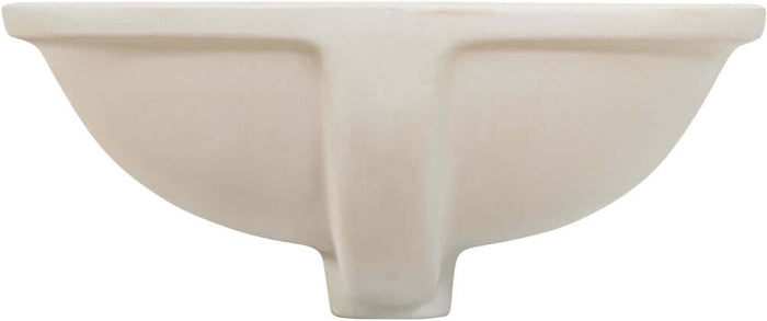 Lily 18" x 15" Oval White Finish Ceramic Undermount Sink - Altair Design