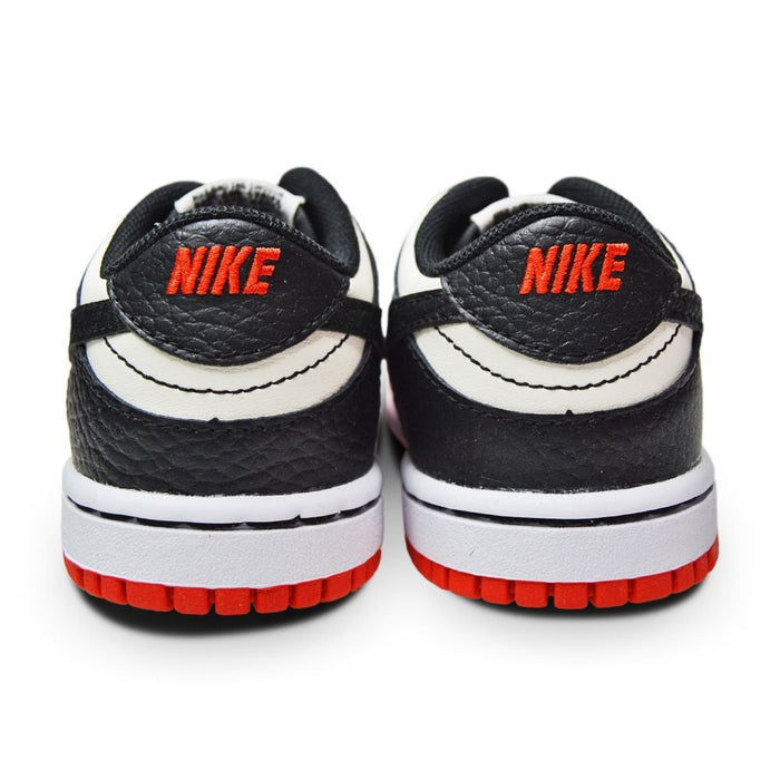 Little Kids Nike Dunk Low "75th Anniversary Bulls" DC9562 100 Sail Black Red-Juniors-Nike-195244241200-sneakers Foot World