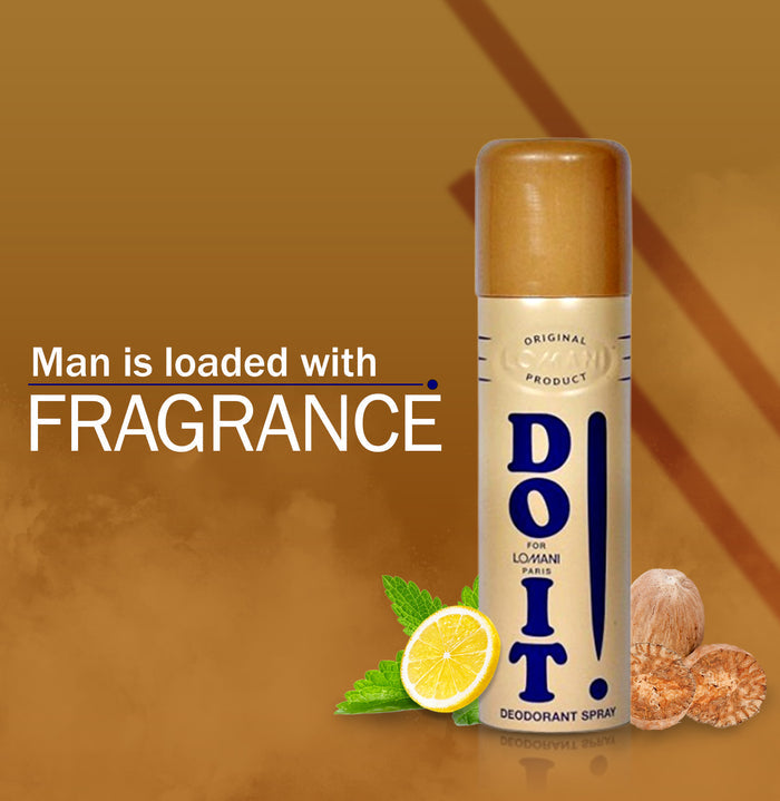 Lomani Do It Body Spray for Men 200ml + 200ml(Pack of Two)
