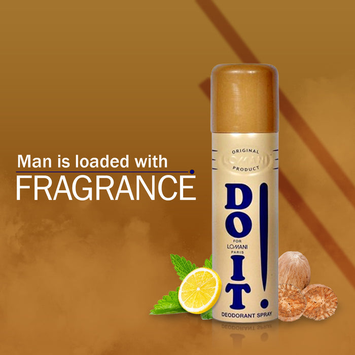 Lomani Do IT Deodorant Perfume Spray for Unisex , 200ml