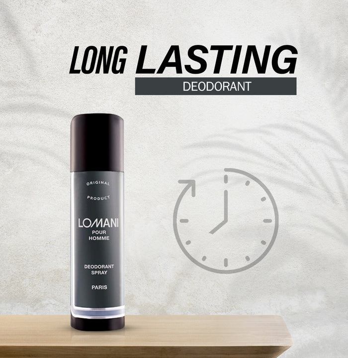 LOMANI POUR HOMME DEODORANT SPRAY FOR MEN, 200ML