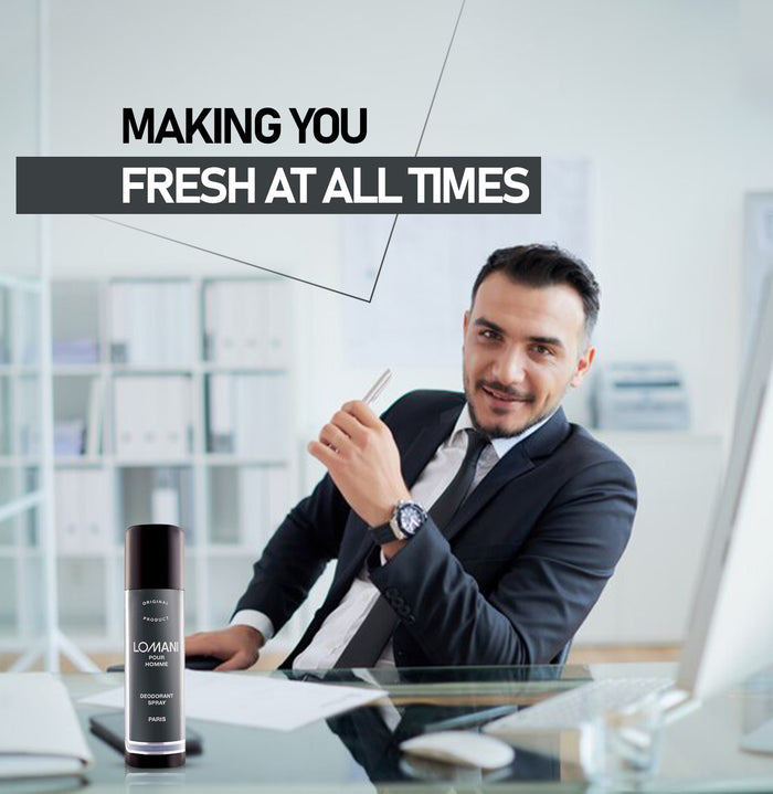 LOMANI POUR HOMME DEODORANT SPRAY FOR MEN, 200ML