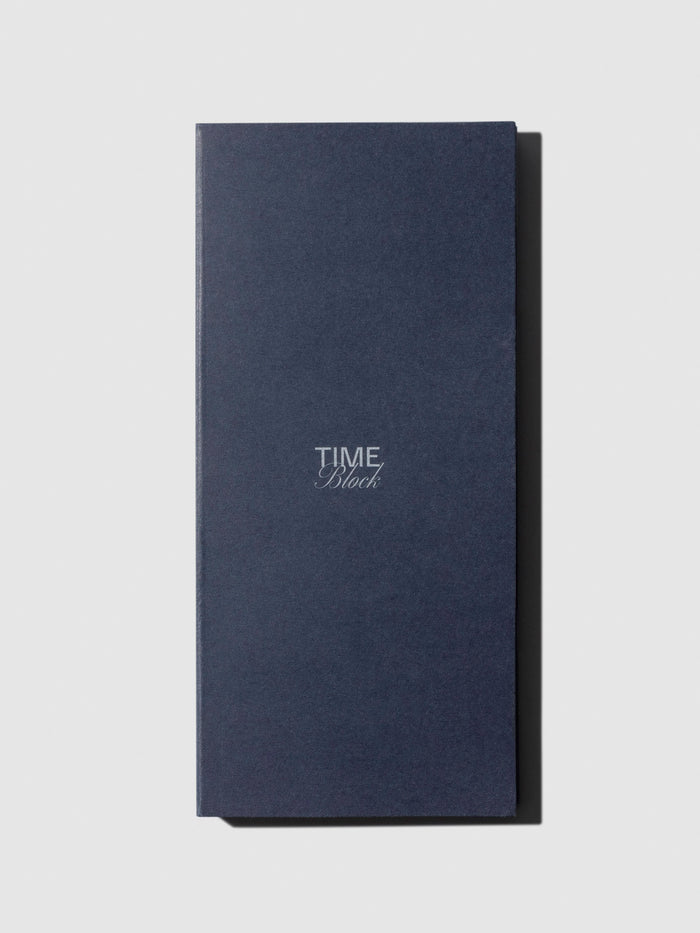 Long Time Block Sidebar Sticky Note, Cloth and Paper. Sticky note displayed with its clamshell packaging closed on a neutral background.