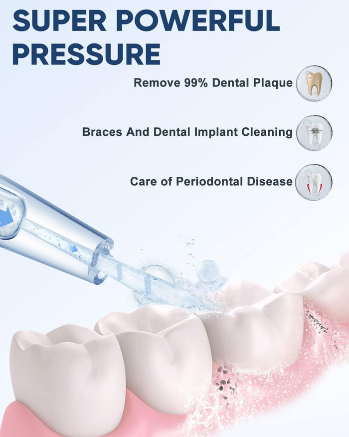 2x Smart Teeth Water Flosser & Teeth Water Cleaner Bundle - MySmile