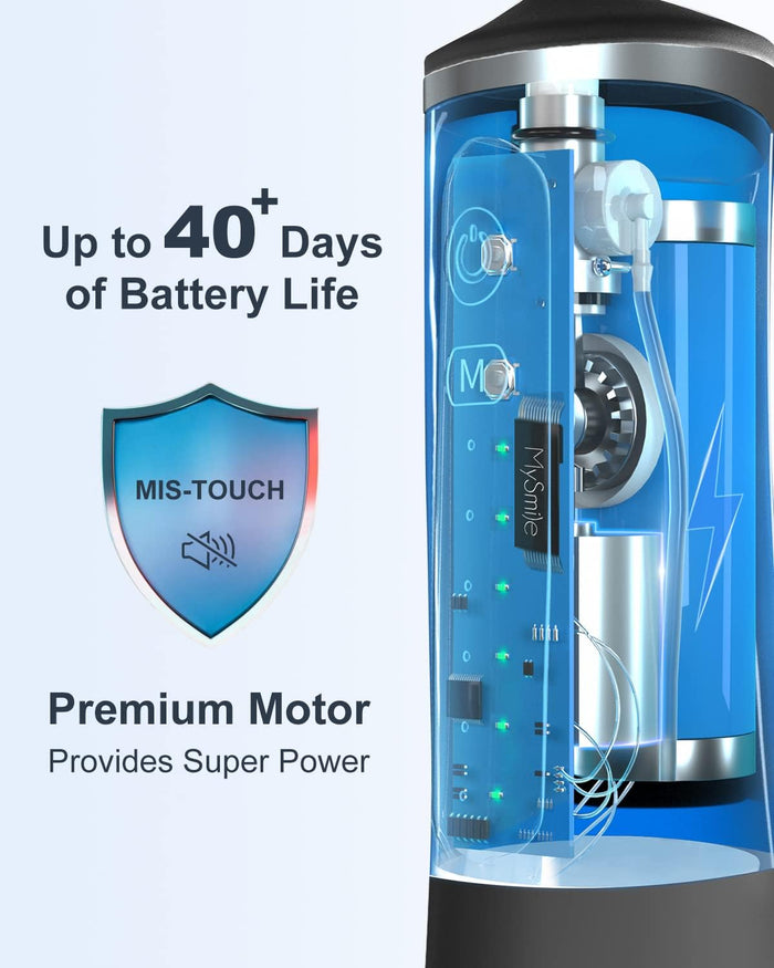2x Smart Teeth Water Flosser & Teeth Water Cleaner Bundle - MySmile
