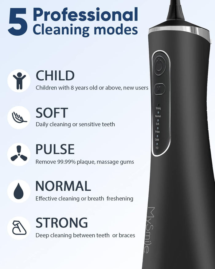 2x Smart Teeth Water Flosser & Teeth Water Cleaner Bundle - MySmile