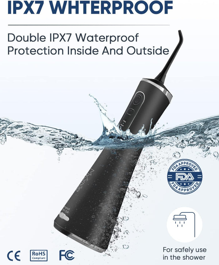 2x Smart Teeth Water Flosser & Teeth Water Cleaner Bundle - MySmile