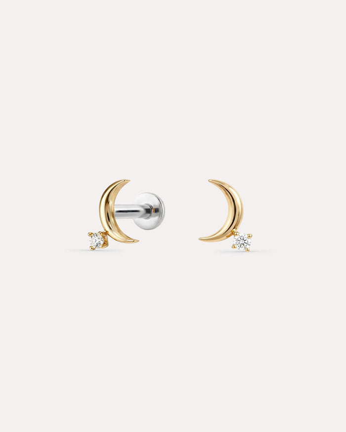 Luna Diamond Flatback Studs