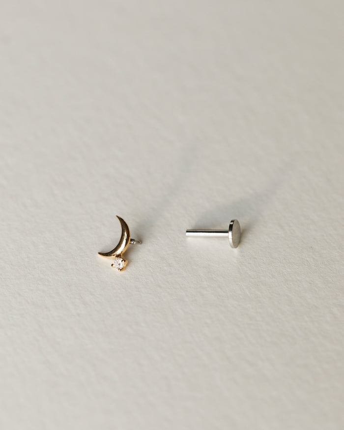 Luna Diamond Flatback Studs
