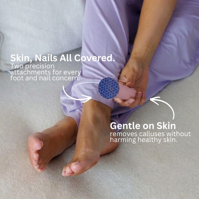 Lunea™ 2-in-1 Electric Foot Polisher