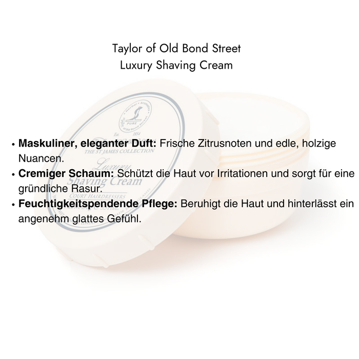 Luxury St. James Shaving Cream