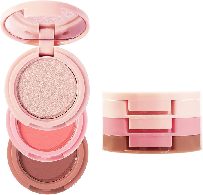 MA685 - 3 in 1 Contour Palette Blush and Highlighter