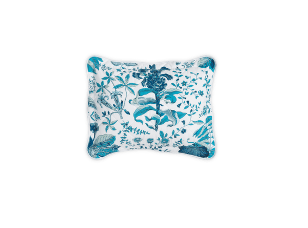Quilted Boudoir Sham 12″ x 16″ / Prussian Blue