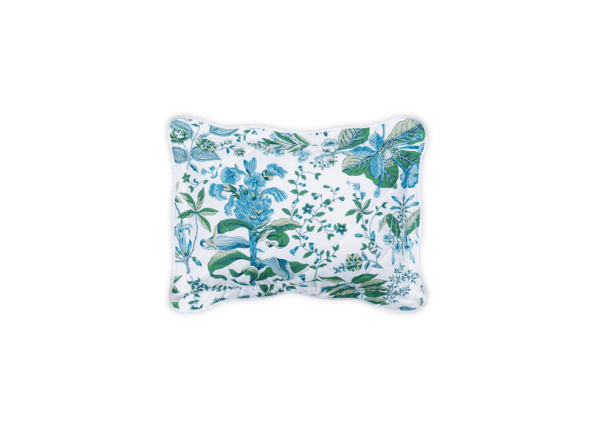 Quilted Boudoir Sham 12″ x 16″ / Sea